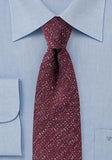 Cravată, de lână, roșie