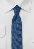 Cravata de mătase albastru--Cravate Online