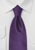 Cravata de matase fina in purpuriu,mov
