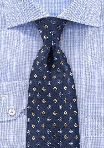 Cravata de matase motiv floral de sud--Cravate Online