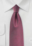 Cravată de matase roșu închis--Cravate Online