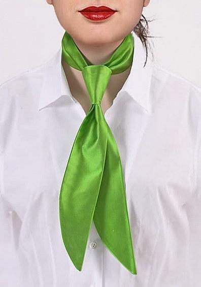 Cravată de serviciu dama Green Verde--Cravate Online