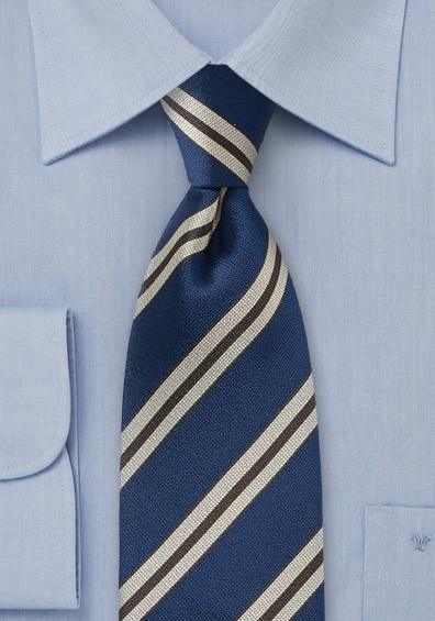 Cravata design clasic in dungi albastru inchis--Cravate Online