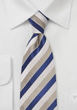 Cravata design cu structura perlata nisip alb albastru