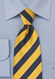 Cravata design de dungi bleumarin 148X8.5 cm