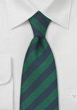 Cravata Devon dungi albastru si verde--Cravate Online