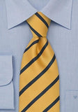 Cravata dungi bleumarin pe galben 160X8.5 cm,148X8.5 cm