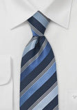 Cravata dungi italiene decorata in albastru mat inchis