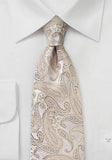 Cravata eleganta beige-White-Cravate Online