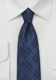 Cravata eleganta bleumarin carouri--Cravate Online