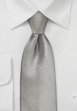 Cravata gri, monocrom, din microfibra, pentru Barbati