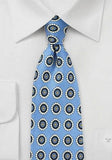 Cravata florala albastru deschis--Cravate Online