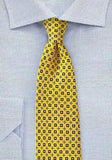 Cravata galbena afaceri 148X8.5 cm