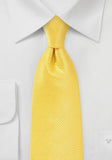 Cravata galbena cu structura--Cravate Online