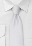 Cravata în alb pur 148X8.5 cm--Cravate Online