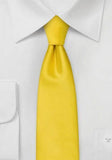Cravată slim galbena , îngustă, de afaceri