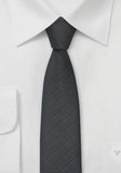 Cravata ingusta neagra gri--Cravate Online