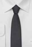 Cravata ingusta neagra gri