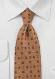 Cravata italiana de lux din matase maro--Cravate Online