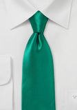 Cravata italiana din matase verde nobil