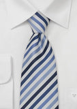 Cravata italiana dungi albastre--Cravate Online