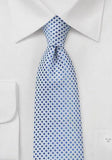 Cravata italiana structura alb perlat albastru-Facil