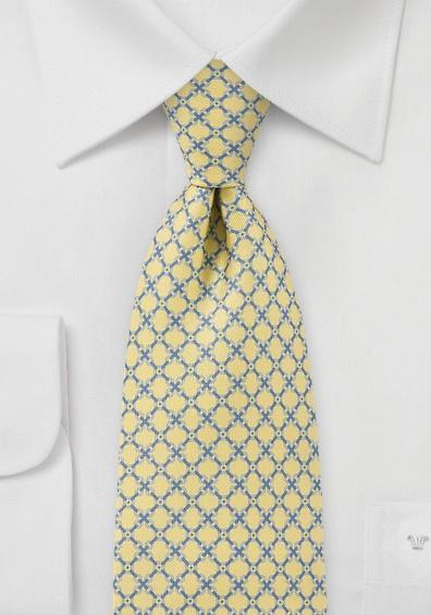 Cravata Italieneasca de afaceri cu suprafara galben deschis--Cravate Online
