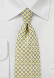 Cravata Italieneasca de afaceri cu suprafara galben deschis