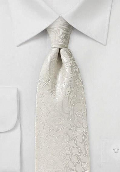 Cravată ivory cu model--Cravate Online