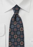 Cravata la moda cu model de lux Navy--Cravate Online