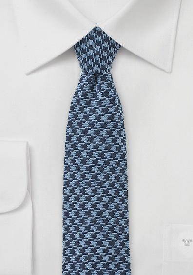 Cravata lana albastru inchis - albastra--Cravate Online