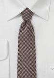 Cravata lana bej maro inchis--Cravate Online