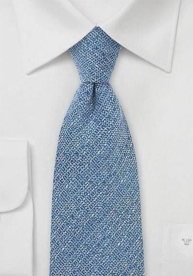 Cravata lana cer albastru 148X8.5 cm--Cravate Online