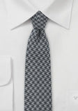 Cravata lana gri inchis gri argintiu