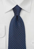 Cravată lunga de afaceri model burgundy, 160 cm-Blue-Cravate Online
