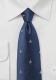 Cravata matase cu model de barca--Cravate Online