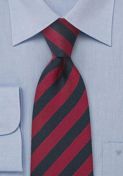 Cravata matase Devon bleumarin si rosu--Cravate Online