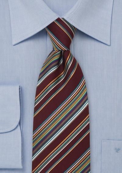 Cravata matase dungi fine italienesti purpuriu--Cravate Online