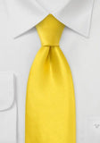 Cravata matase galbena deschis--Cravate Online