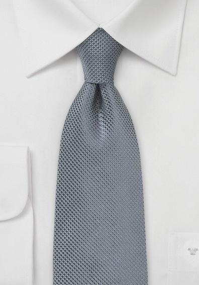 Cravata matase italiana structura gri inchis--Cravate Online