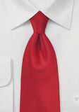 Cravata matase italiana structura rosu aprins--Cravate Online