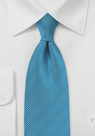 Cravata matase italiana structura turcoaz inchis--Cravate Online