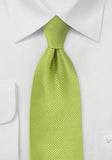 Cravata matase italiana structura verde semnal