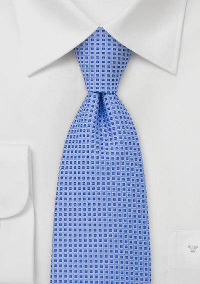 Cravată matase model albastru--Cravate Online