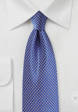 Cravata matase model geometric ultramarin--Cravate Online