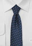 Cravata matase puncte clasice--Cravate Online