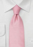 Cravata matase regala Business monocrom roz
