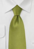 Cravata matase verdele de iarba monocrom--Cravate Online