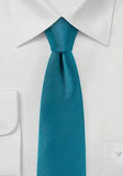 Cravata microfibra albastru petrol CYAN--Cravate Online