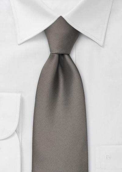 Cravata microfibra gri eleganta pentru birou--Cravate Online